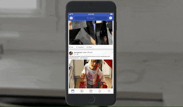 Cómo crear una foto en 3D en Facebook