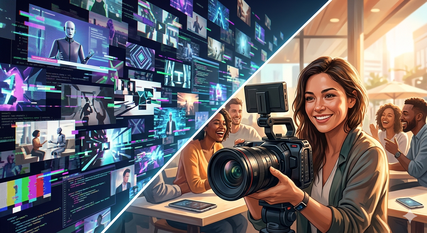¿La IA está arruinando el contenido? El valor del video humano en 2026