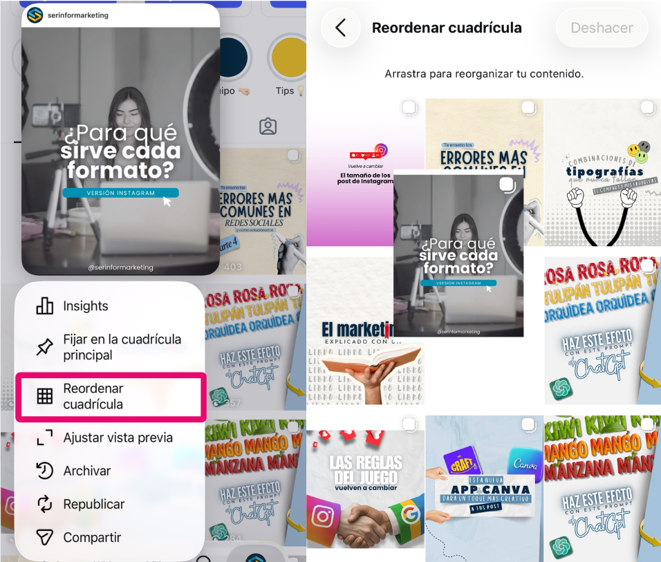 actualizacion instagram